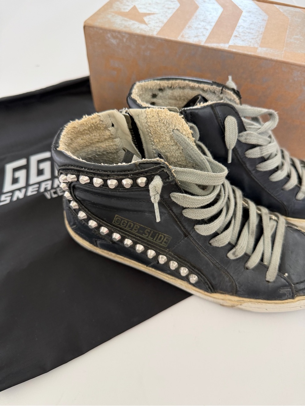 Golden Goose Slide with studs